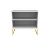 Ready Assembled 2 U Tamworth Double Open Unit (Ready Assembled) in White Ready Assembled 2 U White