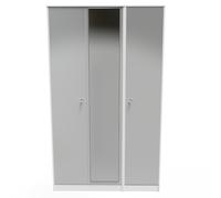Ready Assembled 2 U Taunton Triple Mirror Wardrobe (Ready Assembled) in Mid Grey Ready Assembled 2 U Mid Grey