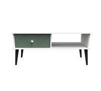 Ready Assembled 2 U Toledo 1 Drawer Coffee Table (Ready Assembled) in Green Ready Assembled 2 U Green