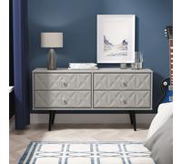 Ready Assembled 2 U Toledo 4 Drawer Bed Box (Ready Assembled) in Dark Grey Ready Assembled 2 U Dark Grey
