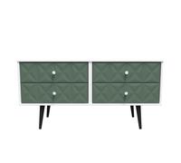 Ready Assembled 2 U Toledo 4 Drawer Bed Box (Ready Assembled) in Green Ready Assembled 2 U Green