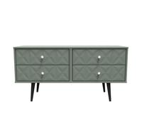 Ready Assembled 2 U Toledo 4 Drawer Bed Box (Ready Assembled) in Pale Green Ready Assembled 2 U Pale Green