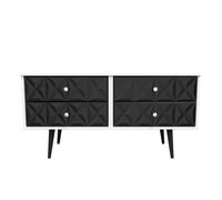 Ready Assembled 2 U Toledo 4 Drawer Bed Box (Ready Assembled) in True Black Ready Assembled 2 U True Black