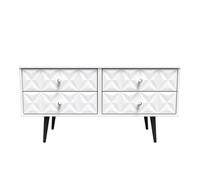 Ready Assembled 2 U Toledo 4 Drawer Bed Box (Ready Assembled) in White Ready Assembled 2 U White