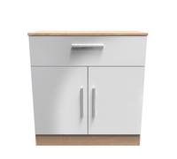 Ready Assembled 2 U Trent 1 Drawer 2 Door Sideboard (Ready Assembled) in Grey Ready Assembled 2 U Grey