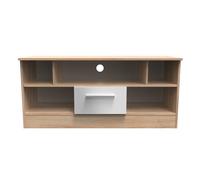 Ready Assembled 2 U Trent 1 Drawer TV & Media Unit (Ready Assembled) in Grey Ready Assembled 2 U Grey