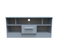 Ready Assembled 2 U Trent 1 Drawer TV & Media Unit (Ready Assembled) in Light Blue Ready Assembled 2 U Light Blue