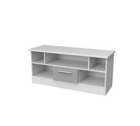 Ready Assembled 2 U Trent 1 Drawer TV & Media Unit (Ready Assembled) in Mid Grey | Size: Large Ready Assembled 2 U Mid Grey Large