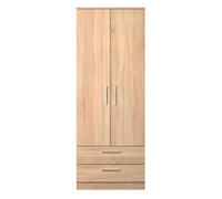 Ready Assembled 2 U Trent 2 Door 2 Drawer Wardrobe (Ready Assembled) in Light Oak Ready Assembled 2 U Light Oak