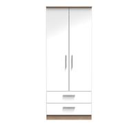 Ready Assembled 2 U Trent 2 Door 2 Drawer Wardrobe (Ready Assembled) in White Ready Assembled 2 U White