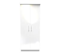 Ready Assembled 2 U Trent 2 Door Mirrored Wardrobe (Ready Assembled) in White Ready Assembled 2 U White