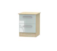 Ready Assembled 2 U Trent 2 Drawer Bedside Cabinet (Ready Assembled) in Grey Ready Assembled 2 U Grey