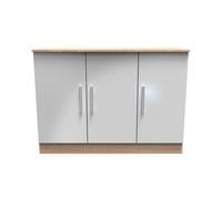 Ready Assembled 2 U Trent 3 Door Sideboard (Ready Assembled) in Grey Ready Assembled 2 U Grey