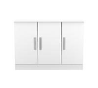 Ready Assembled 2 U Trent 3 Door Sideboard (Ready Assembled) in White Ready Assembled 2 U White