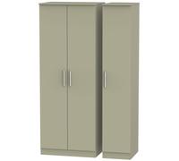 Ready Assembled 2 U Trent 3 Door Wardrobe (Ready Assembled) in Light Brown Ready Assembled 2 U Light Brown