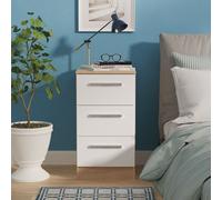 Ready Assembled 2 U Trent 3 Drawer Bedside Cabinet (Ready Assembled) Ready Assembled 2 U Multicolor