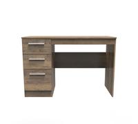 Ready Assembled 2 U Trent 3 Drawer Desk (Ready Assembled) in Dark Brown Ready Assembled 2 U Dark Brown