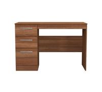 Ready Assembled 2 U Trent 3 Drawer Desk (Ready Assembled) in Walnut Ready Assembled 2 U Walnut