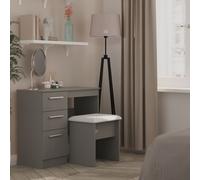 Ready Assembled 2 U Trent 3 Drawer Vanity (Ready Assembled) in Dark Grey | Size: Medium Ready Assembled 2 U Dark Grey Medium
