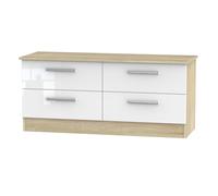 Ready Assembled 2 U Trent 4 Drawer Bed Box (Ready Assembled) in White Ready Assembled 2 U White