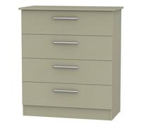 Ready Assembled 2 U Trent 4 Drawer Chest (Ready Assembled) in Light Brown Ready Assembled 2 U Light Brown