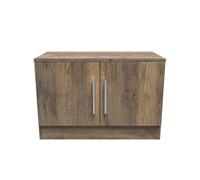 Ready Assembled 2 U Trent Compact 2 Door TV & Media Unit (Ready Assembled) in Dark Brown Ready Assembled 2 U Dark Brown