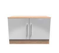 Ready Assembled 2 U Trent Compact 2 Door TV & Media Unit (Ready Assembled) in Grey Ready Assembled 2 U Grey