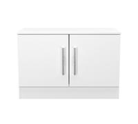 Ready Assembled 2 U Trent Compact 2 Door TV & Media Unit (Ready Assembled) in White Ready Assembled 2 U White