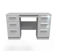 Ready Assembled 2 U Trent Double Pedestal Desk (Ready Assembled) in Mid Grey | Size: Large Ready Assembled 2 U Mid Grey Large
