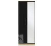 Ready Assembled 2 U Trent Tall 2 Door Mirrored Wardrobe (Ready Assembled) in Black Ready Assembled 2 U Black