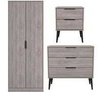 Ready Assembled 2 U Tulsa 3 Piece Bedroom Furniture pack (Ready Assembled) in Light Oak | Size: Large Ready Assembled 2 U Light Oak Large