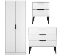 Ready Assembled 2 U Tulsa 3 Piece Bedroom Furniture pack (Ready Assembled) in White | Size: Large Ready Assembled 2 U White Large