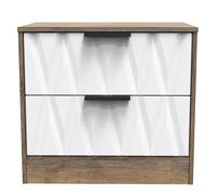 Ready Assembled 2 U Washington 2 Drawer Side Table (Ready Assembled) in Dark Brown Ready Assembled 2 U Dark Brown