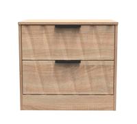 Ready Assembled 2 U Washington 2 Drawer Side Table (Ready Assembled) in Light Oak Ready Assembled 2 U Light Oak