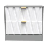 Ready Assembled 2 U Washington 2 Drawer Side Table (Ready Assembled) Ready Assembled 2 U Multicolor