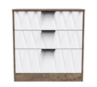 Ready Assembled 2 U Washington 3 Drawer Deep Chest (Ready Assembled) in Dark Brown Ready Assembled 2 U Dark Brown