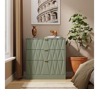 Ready Assembled 2 U Washington 3 Drawer Deep Chest (Ready Assembled) in Pale Green | Size: Medium Ready Assembled 2 U Pale Green Medium