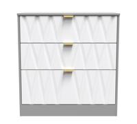 Ready Assembled 2 U Washington 3 Drawer Deep Chest (Ready Assembled) | Size: Medium Ready Assembled 2 U Multicolor Medium