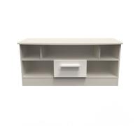Ready Assembled 2 U Windsor 1 Drawer TV & Media Unit (Ready Assembled) in Taupe Ready Assembled 2 U Taupe