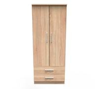 Ready Assembled 2 U Windsor 2 Door 2 Drawer Wardrobe (Ready Assembled) in Light Oak Ready Assembled 2 U Light Oak