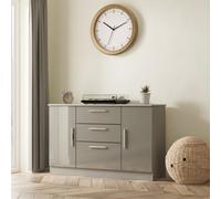 Ready Assembled 2 U Windsor 2 Door 3 Drawer Sideboard (Ready Assembled) in Dark Grey Ready Assembled 2 U Dark Grey