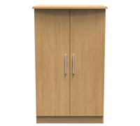 Ready Assembled 2 U Windsor 2 Door Midi Wardrobe (Ready Assembled) in Light Brown Ready Assembled 2 U Light Brown