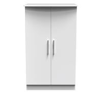 Ready Assembled 2 U Windsor 2 Door Midi Wardrobe (Ready Assembled) in White Ready Assembled 2 U White