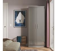 Ready Assembled 2 U Windsor 2 Door Wardrobe (Ready Assembled) in Dark Grey Ready Assembled 2 U Dark Grey