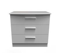 Ready Assembled 2 U Windsor 3 Drawer Chest (Ready Assembled) in Mid Grey Ready Assembled 2 U Mid Grey