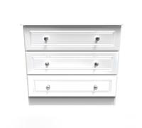 Ready Assembled 2 U Windsor 3 Drawer Chest (Ready Assembled) in White Ready Assembled 2 U White