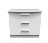 Ready Assembled 2 U Windsor 3 Drawer Chest (Ready Assembled) in White Ready Assembled 2 U White