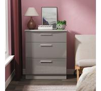 Ready Assembled 2 U Windsor 3 Drawer Deep Chest (Ready Assembled) in Dark Grey Ready Assembled 2 U Dark Grey
