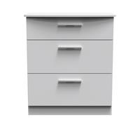 Ready Assembled 2 U Windsor 3 Drawer Deep Chest (Ready Assembled) in Mid Grey Ready Assembled 2 U Mid Grey