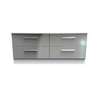 Ready Assembled 2 U Windsor 4 Drawer Bed Box (Ready Assembled) in Light Grey Ready Assembled 2 U Light Grey